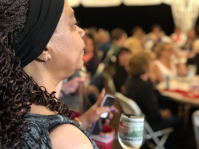 Leadership member looking over a COMTREA event.