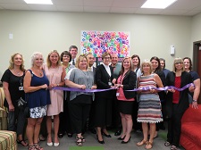 Staff members and leadership at the Festus CAC ribbon cutting.