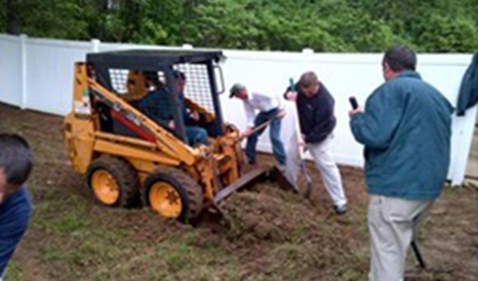 Construction for A Safe Place domestic violence shelter